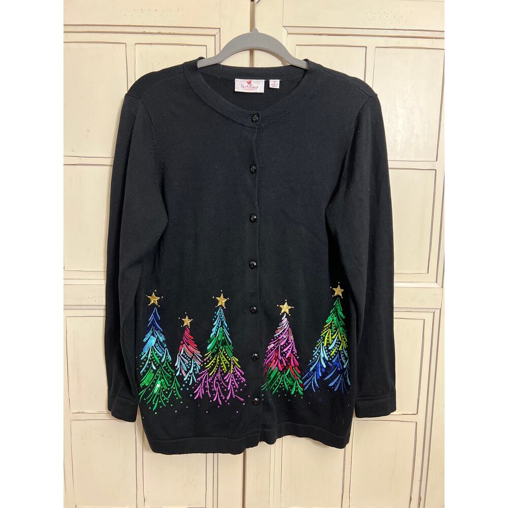 The Quacker Factory Size Small Cardigan Christmas… - image 1